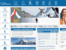 Tablet Screenshot of lovecourmayeur.com
